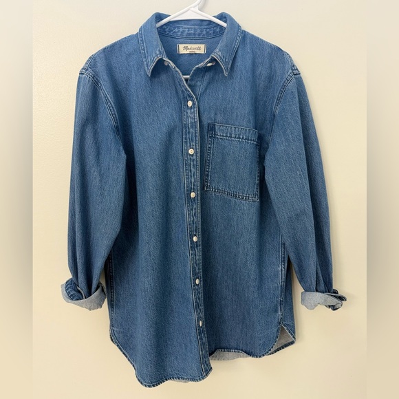 Madewell Light Blue Denim Shirt - Picture 1 of 3